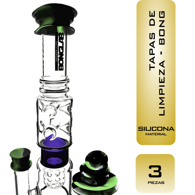 Kit de Tapas Para Limpieza Bong  Silicona Ajustable