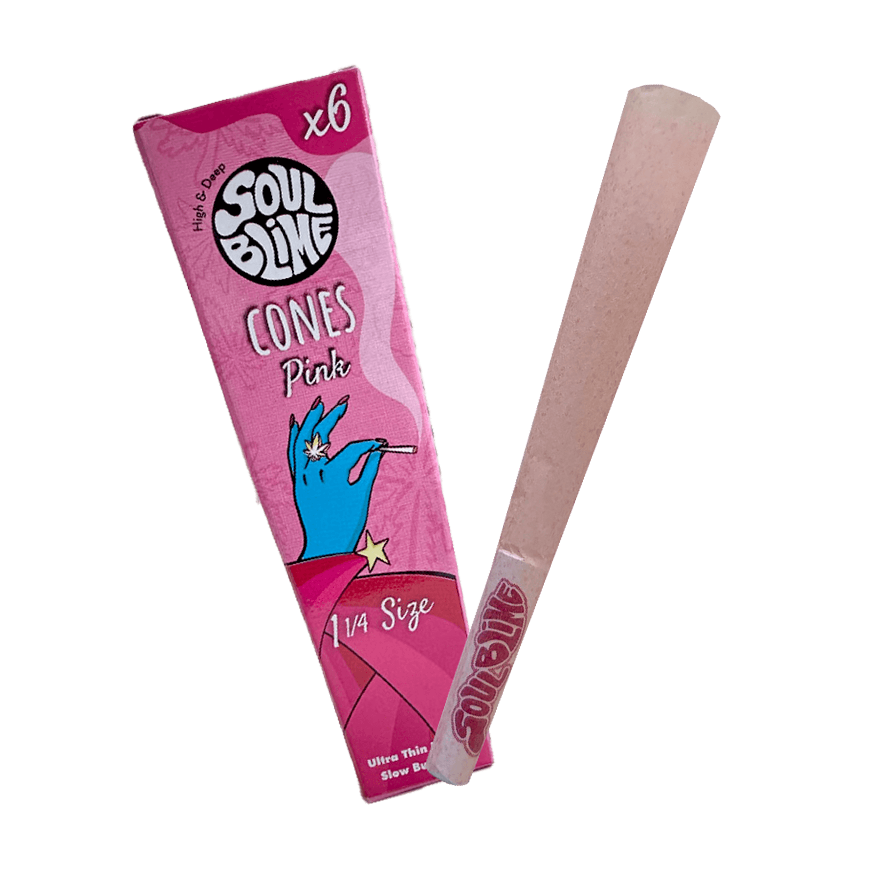 Conos Pink Pre Enrolados Soulblime 1 1/4 x 6u