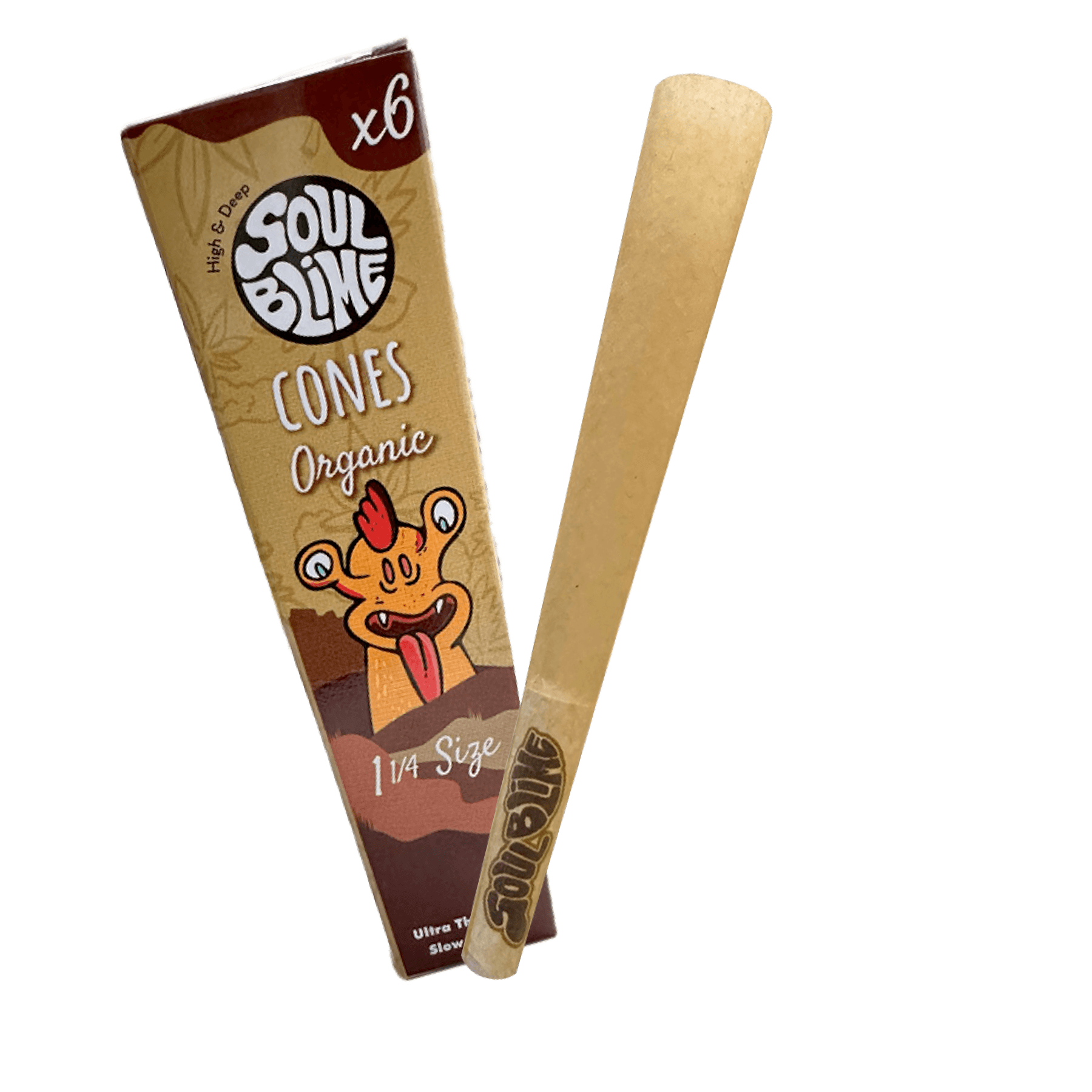 Conos Orgánicos Enrolados Soulblime 1 1/4 x 6u