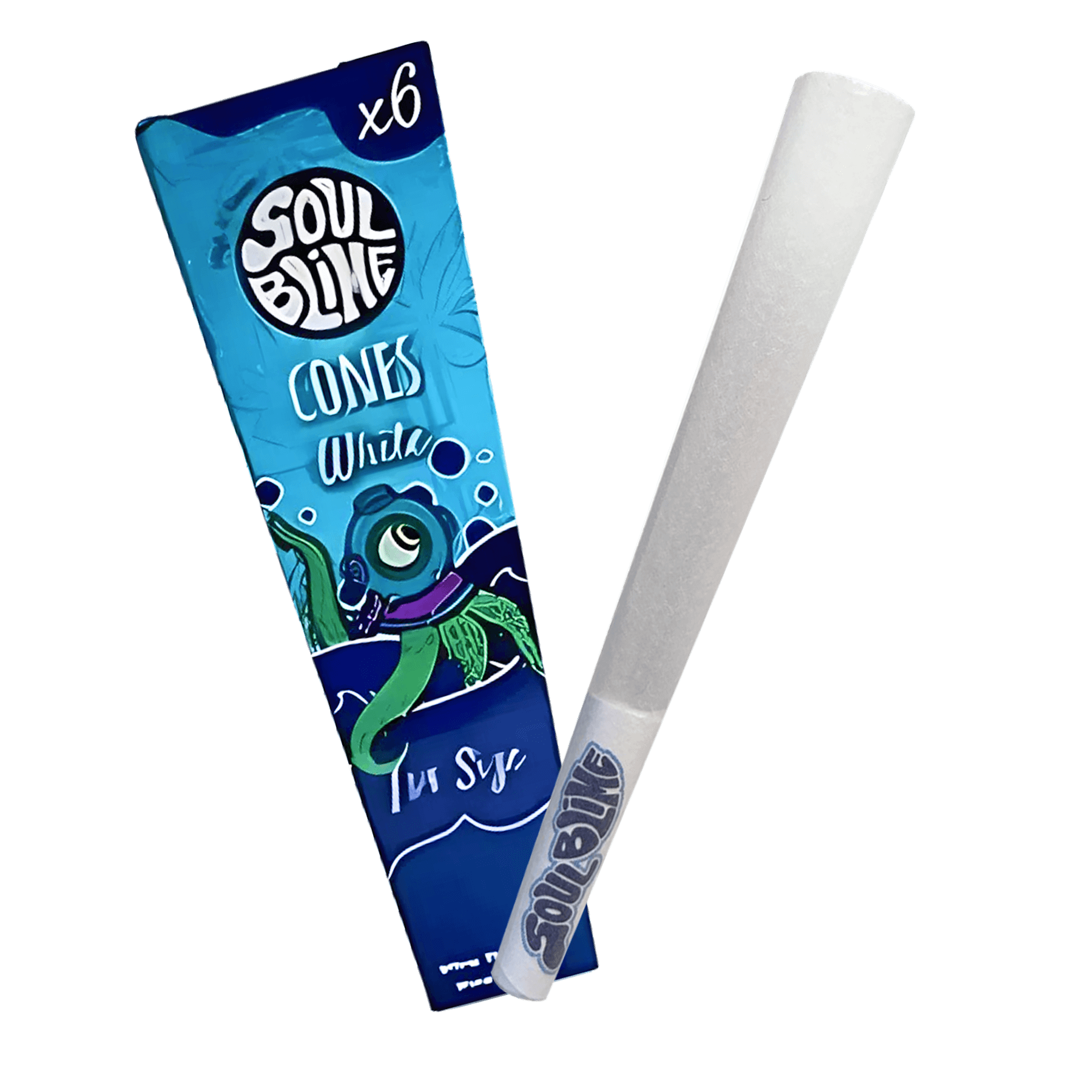Conos White Enrolados Soulblime 1 1/4 x 6u